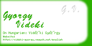 gyorgy videki business card